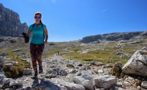 Kúsok nad Le de Lagacio, v pozadí Cima Scotoni, Rifugio Lagazuoi