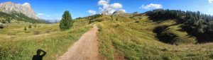 Panoráma z Passo Falzarego, Dolomity