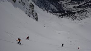 Smutné sedlo a traverz v ňom, skialpinistická túraa