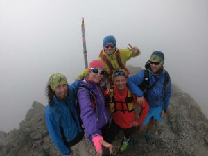 Najvyšší vrch Kosova Djeravica 2656 m. Vrcholovka