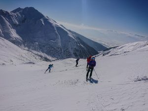 skialpinizmus smerom malé Lúčne sedielko,Západné tatry
